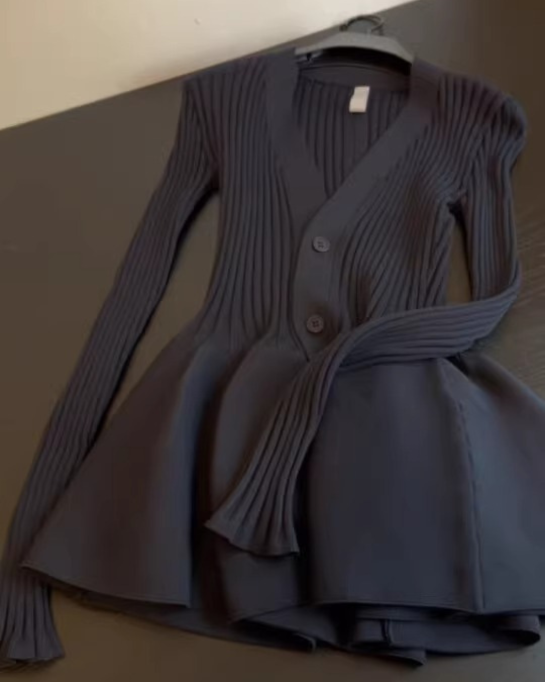 ベーシックペプラムカーディガン - 00004