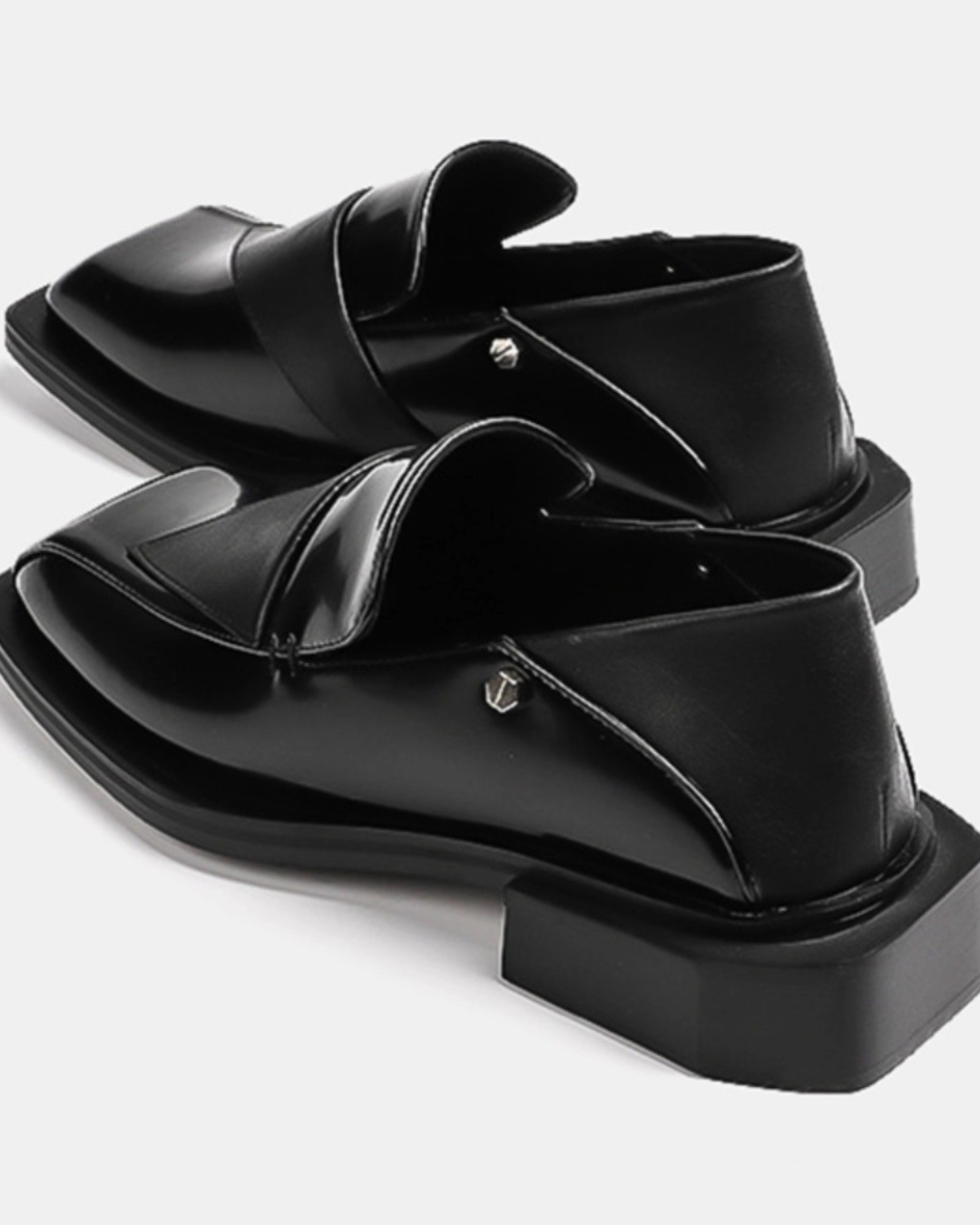 スクエアトゥモードローファー - 00035