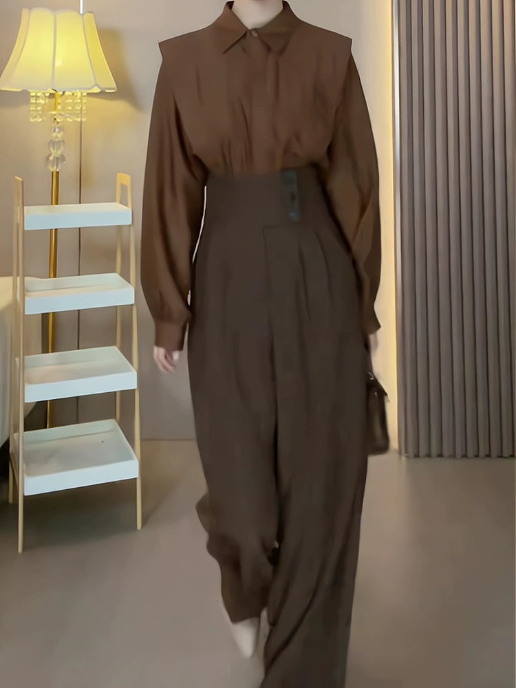 ハイウエストドレープパンツ - 00023