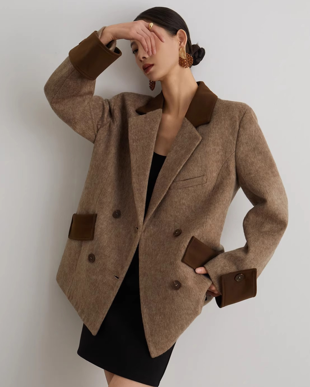 バイカラーテーラードジャケット - 00001