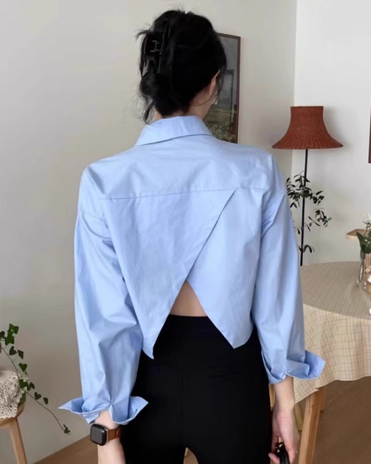 バックデザインシャツ - 00012