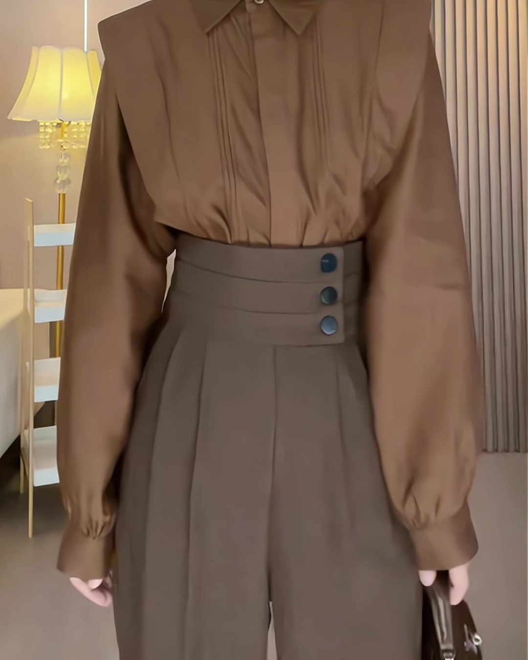 ハイウエストドレープパンツ - 00023