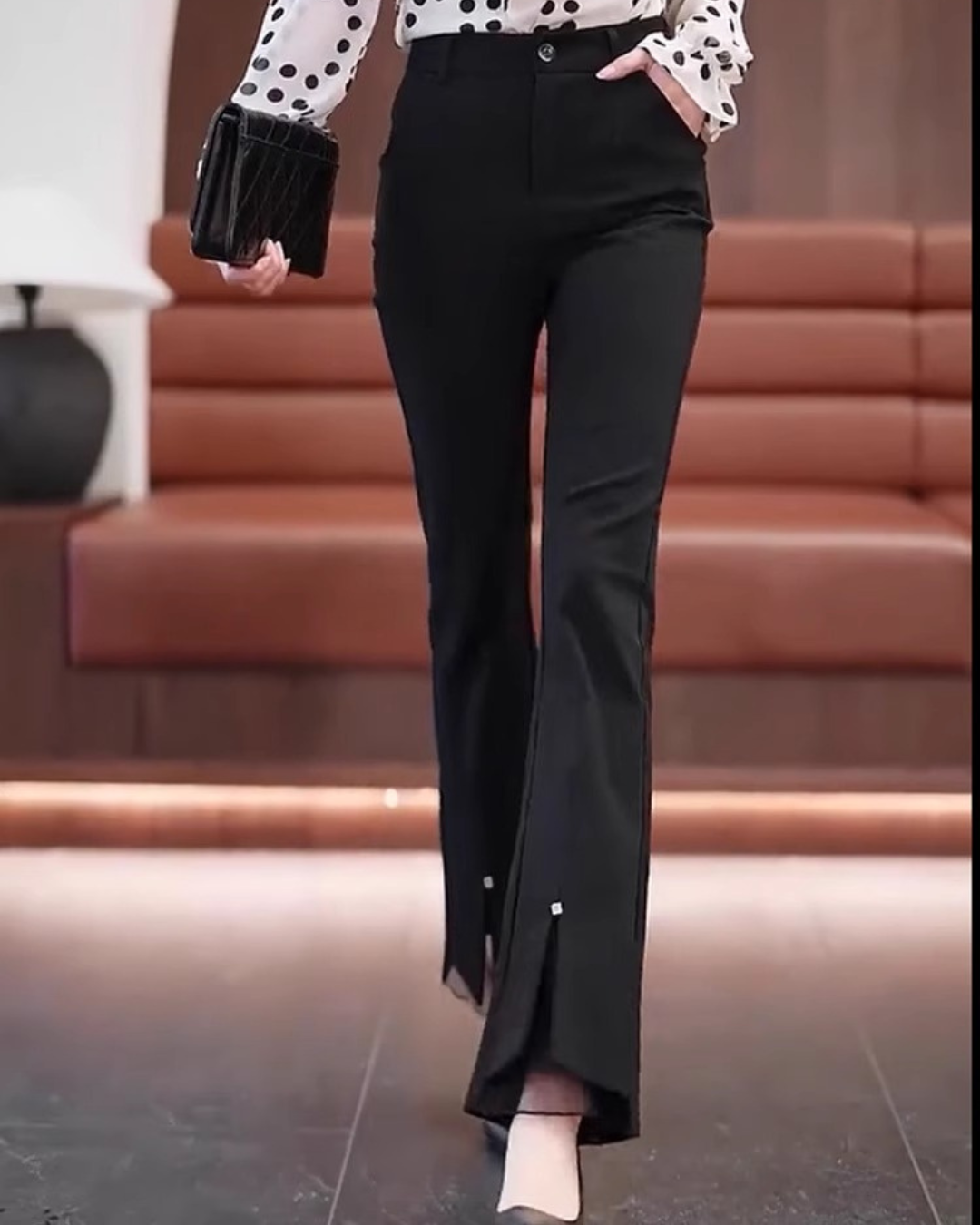 スリットフレアパンツ - 00034