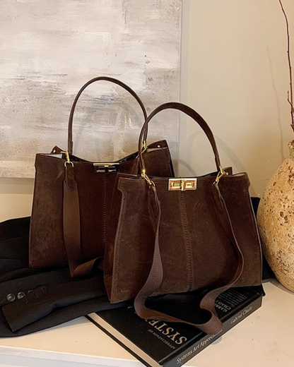 スウェードスクエアバッグ - 00036