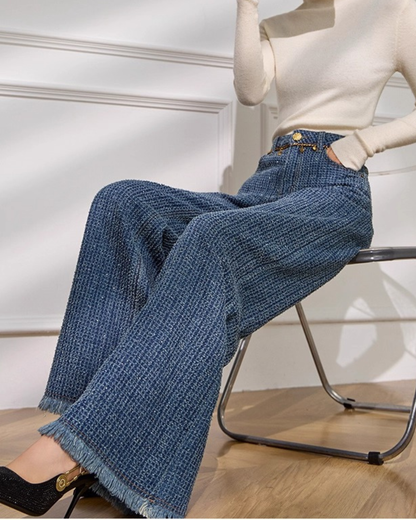 ツイードワイドパンツ - 00043