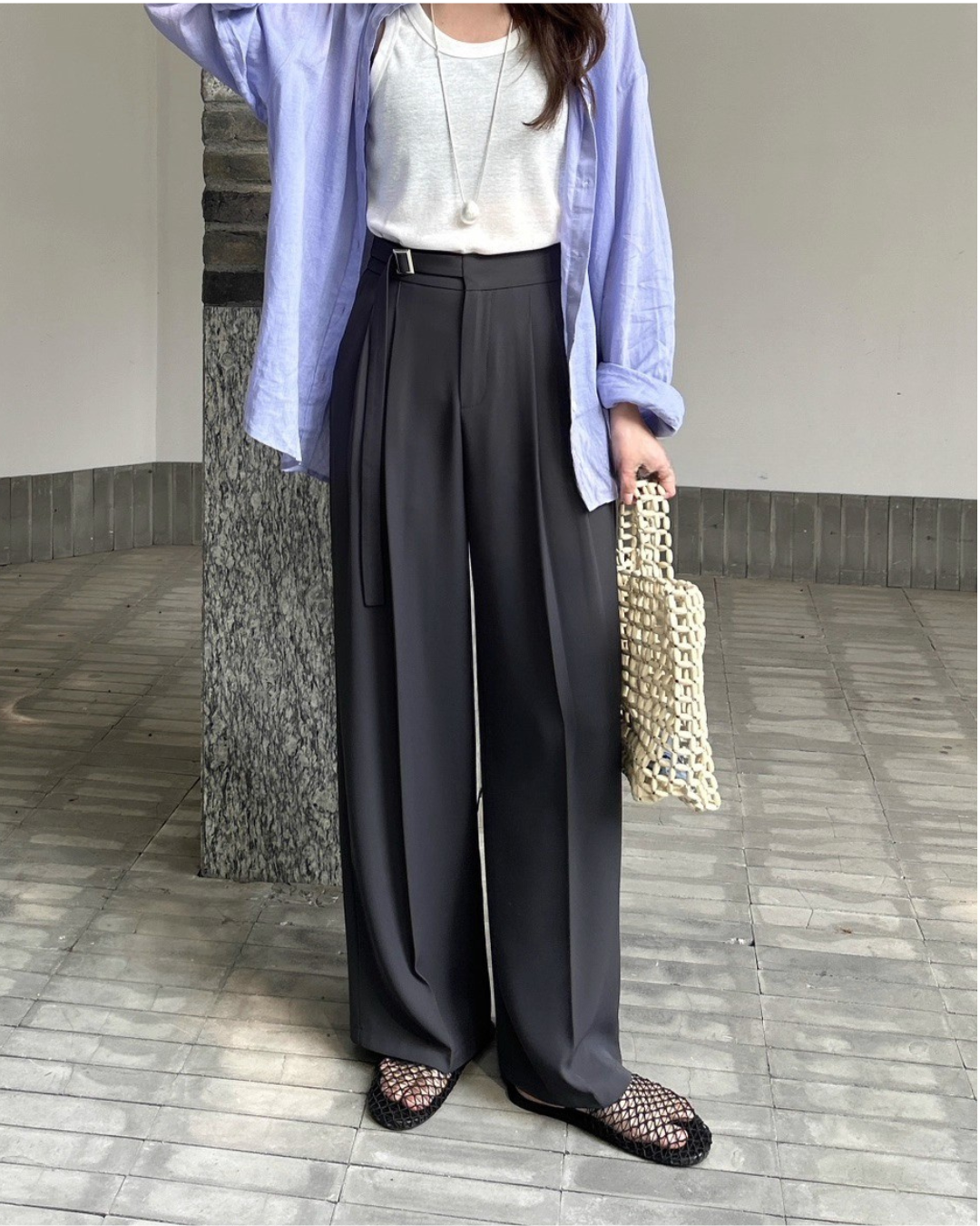 リボンスーツパンツ - 00021