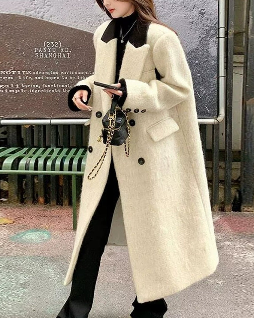 モノトーンロングコート - 00055