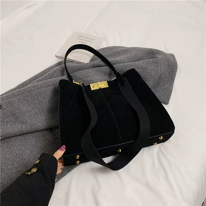 スウェードスクエアバッグ - 00036