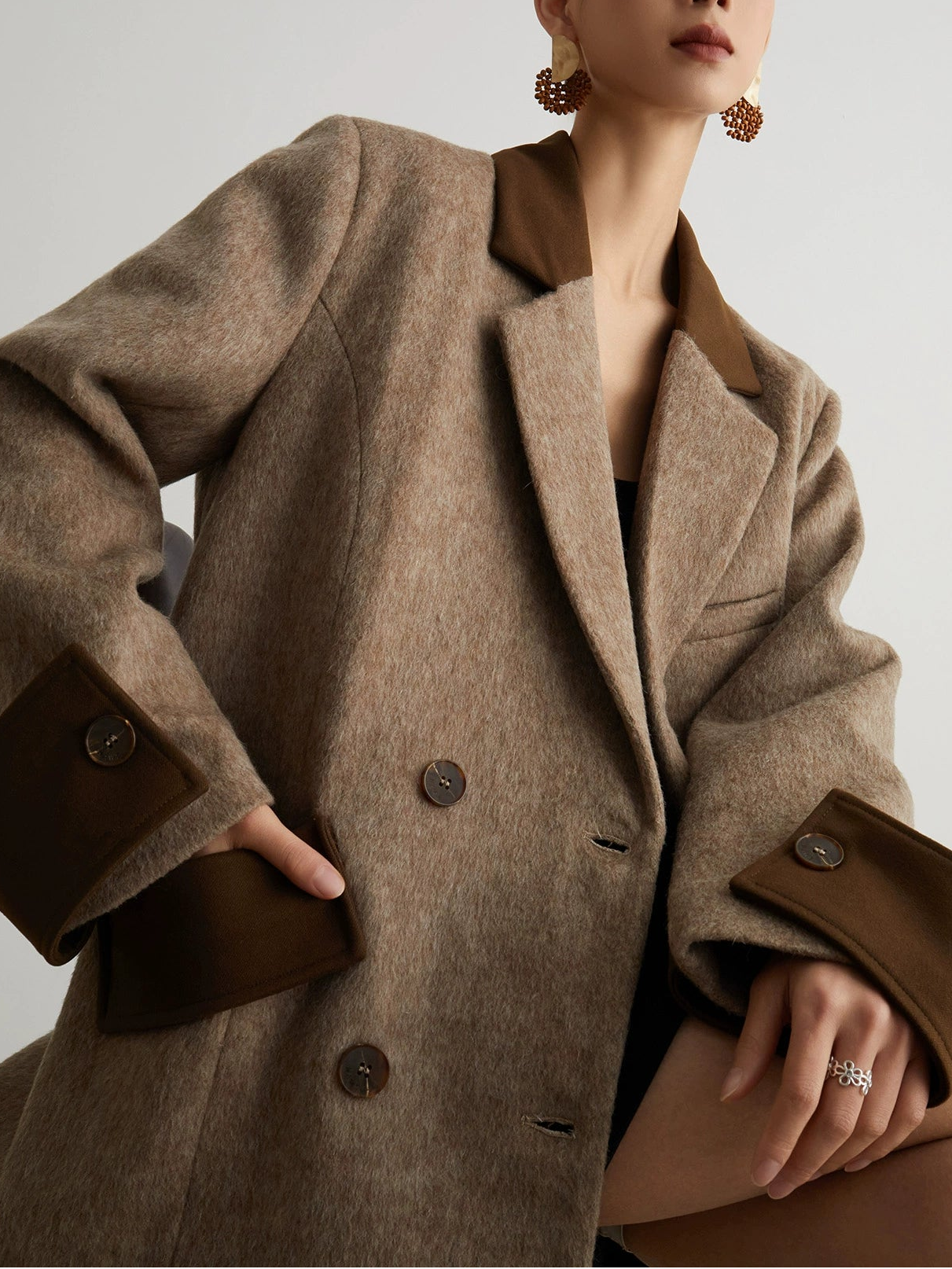 バイカラーテーラードジャケット - 00001