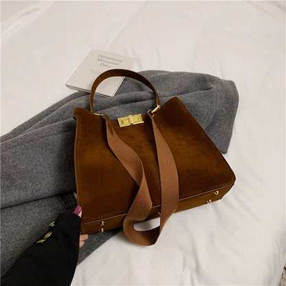 スウェードスクエアバッグ - 00036