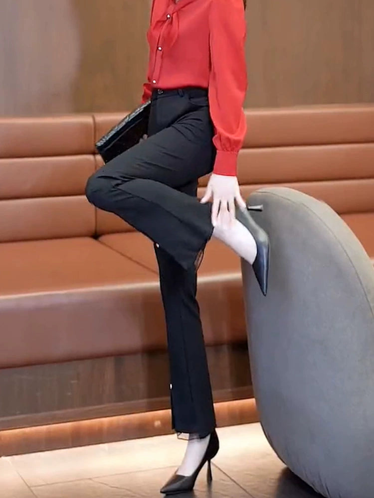 スリットフレアパンツ - 00034