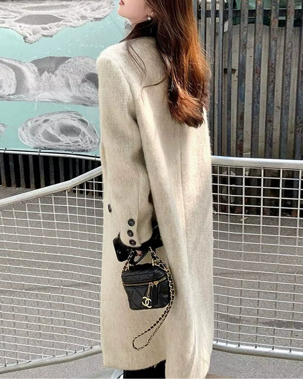 モノトーンロングコート - 00055